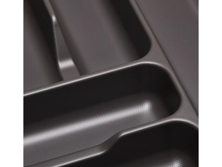 SOTECH Orga-Box VIII Besteckeinsatz 211 x 480 x 55 mm Lavagrau mit Perlstruktur Für 30er Schränke in Häcker Küchen