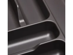 SOTECH Orga-Box VIII Besteckeinsatz 411 x 480 x 55 mm Lavagrau mit Perlstruktur Für 50er Schränke in Häcker Küchen