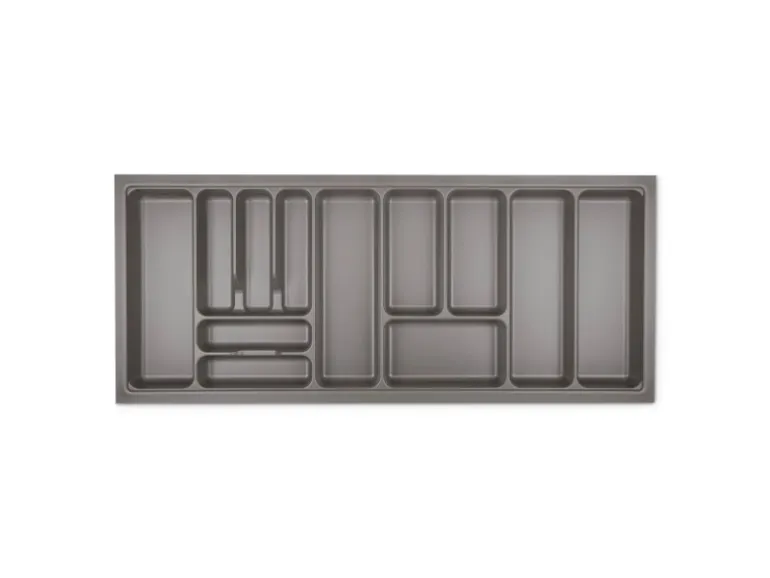 SOTECH Orga-Box VIII Besteckeinsatz 1111 x 480 mm Champagner mit Perlstruktur Für 120er Schränke in Häcker Küchen