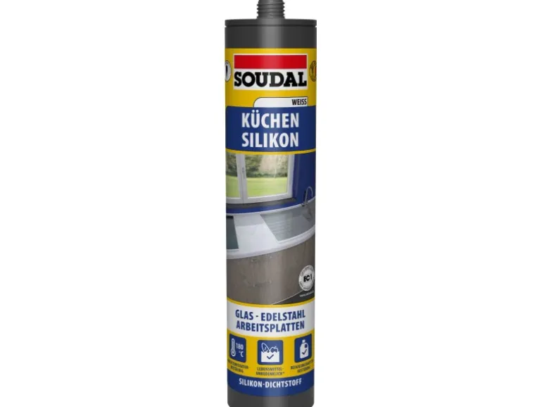Soudal Küche & Bad Silikon Weiß 300 ml