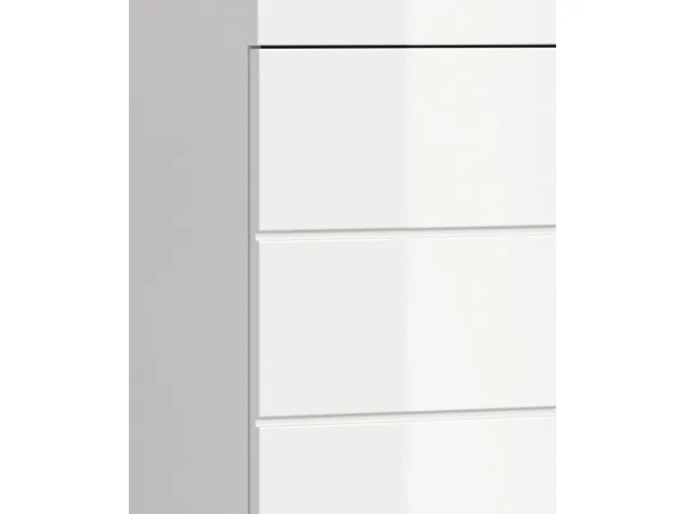 Standschrank 37 cm x 88 cm x 31 cm Front Weiß Hochglanz FSC®