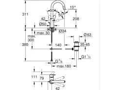 Start Einhand-Waschtischbatterie, 1/2