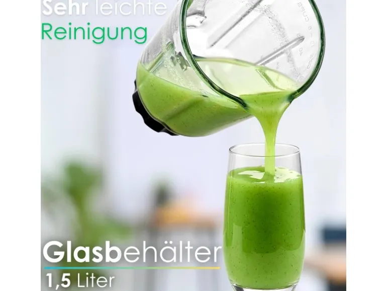 Steinborg SB-7010 Edelstahl Standmixer 1,5 Liter BPA-Frei 600 Watt