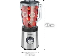 Steinborg SB-7020 Edelstahl Standmixer 1,5 Liter BPA-Frei 800 Watt