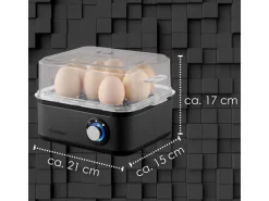 Steinborg SB-2630 Eierkocher für 1 bis 8 Eier Dampfauslass 500 Watt