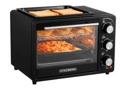 Steinborg SB-3001 3in1 Minibackofen mit Umluft 20 Liter 1300 Watt Schwarz