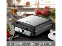 Steinborg SB-2060 Waffeleisen für 4 Waffeln Antihaftbeschichtung 1200 Watt
