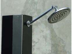 Summer Fun Exquisit Solardusche aus Edelstahl mit Glasfront