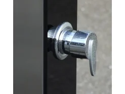 Summer Fun Exquisit Solardusche aus Edelstahl mit Glasfront