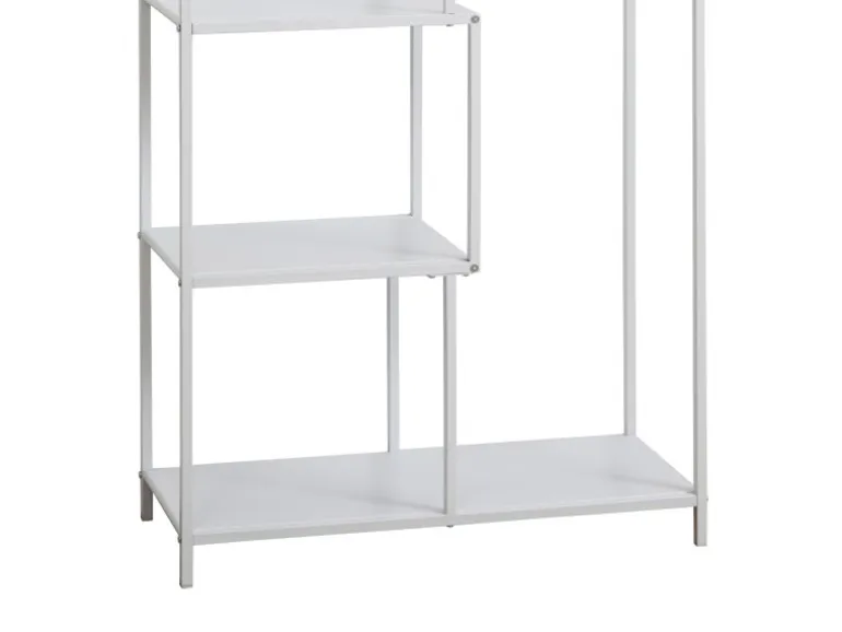 Svita Kela Metallregal 6 Ebenen Küchenregal Badregal Industrial Style Weiß