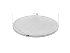 Svita Luigi 2er Bambustablett Schneidebrett Küchenbrett Servierplatte Saftrille