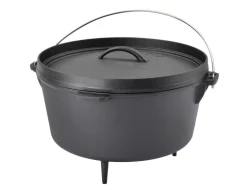 Taino Dutch Oven Gusseisen 8L Set Deckelheber Ständer Zubehör Cast Iron