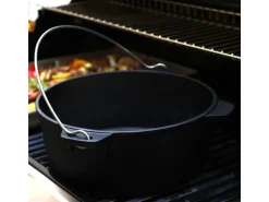 Taino Dutch Oven 4L Gusseisen Feuertopf Deckelheber Grillzubehör Dopf