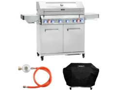 Taino Platinum Yamara 6+2 Set Mit Haube Gasgrill Edelstahl 6 Brenner Sear-Burner Backburner