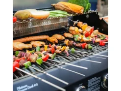 Taino Platinum Yamara Dark 4+2 Set Mit Haube Gasgrill Stahl 4 Brenner Sear-Burner Backburner