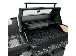 Taino Platinum Yamara Dark 4+2 Set Mit Haube Gasgrill Stahl 4 Brenner Sear-Burner Backburner