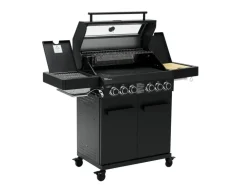 Taino Platinum Yamara Dark 4+2 Set Mit Haube Gasgrill Stahl 4 Brenner Sear-Burner Backburner