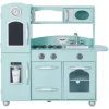 Teamson Kids Kinderküche Spielküche mit Zubehör für Kinder Minze