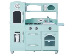 Teamson Kids Kinderküche Spielküche mit Zubehör für Kinder Minze