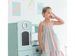 Teamson Kids Kinderküche Spielküche mit Zubehör für Kinder Minze
