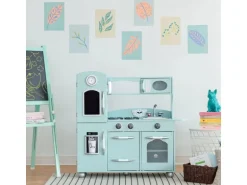 Teamson Kids Kinderküche Spielküche mit Zubehör für Kinder Minze