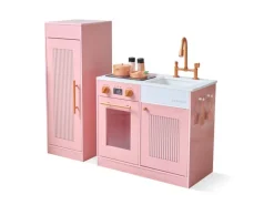 Teamson Kids Little Chef Chester Kinderküche in Pfirsich mit Zubehör