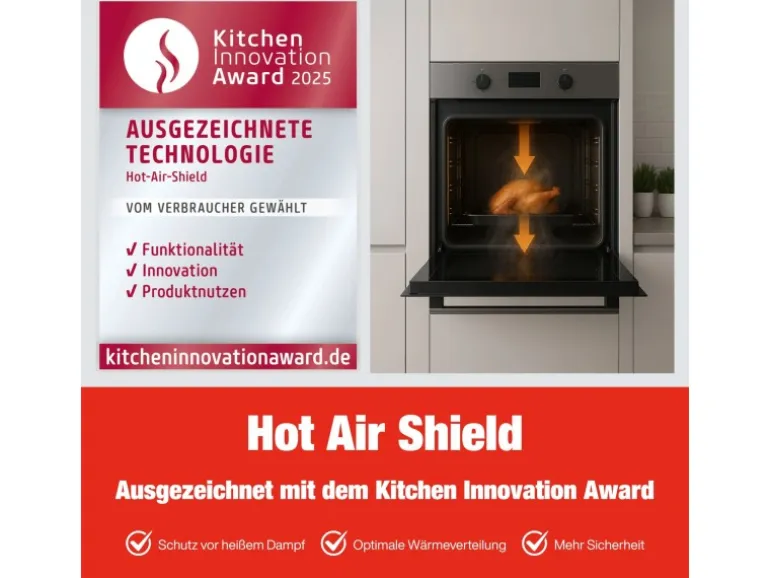 Telefunken Backofen Einbaubackofen Autark 78 Liter Hot Air Shield 60 cm Einbau Ofen Ohne Kochfeld Schwarz