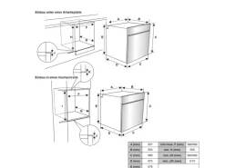 Telefunken Backofen Einbaubackofen Autark 78 Liter Hot Air Shield 60 cm Einbau Ofen Ohne Kochfeld Schwarz