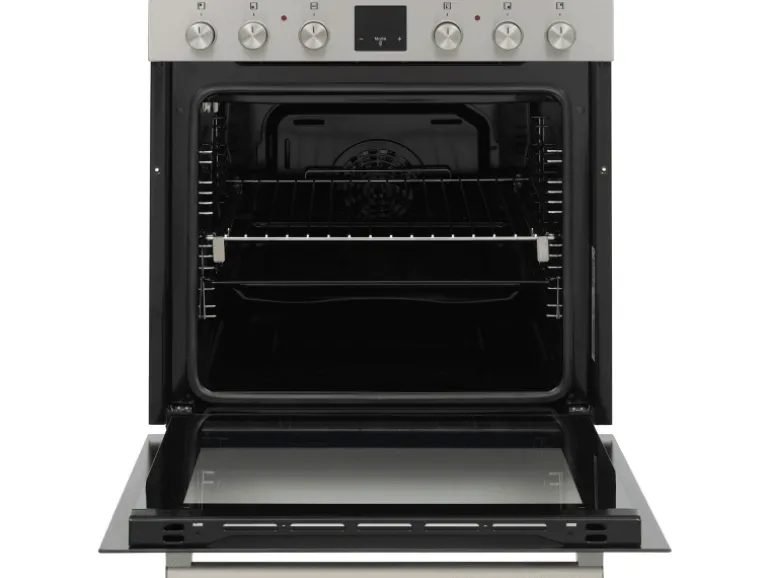 Telefunken Einbauherd-Set Backofen mit Induktionskochfeld 4 Zonen Teleskopauszug 78 Liter B-HS-75-I-I