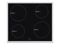 Telefunken Einbauherd-Set Backofen mit Induktionskochfeld 4 Zonen Teleskopauszug 78 Liter B-HS-75-I-I