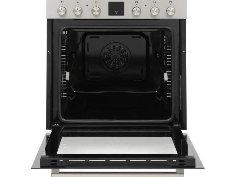 Telefunken Einbauherd-Set Backofen mit Induktionskochfeld 4 Zonen Teleskopauszug 78 Liter B-HS-75-I-I