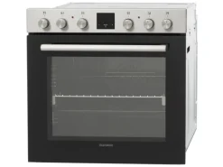 Telefunken Einbauherd-Set Backofen mit Induktionskochfeld 4 Zonen Teleskopauszug 78 Liter B-HS-75-I-I