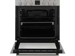 Telefunken Einbauherd-Set Backofen mit Glaskeramik-Kochfeld 4 Zonen Teleskopauszug 78 Liter B-HS-75-C-I