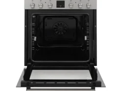 Telefunken Einbauherd-Set Backofen mit Glaskeramik-Kochfeld 4 Zonen Teleskopauszug 78 Liter B-HS-75-C-I