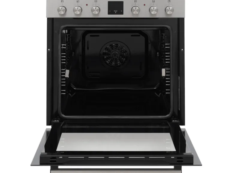 Telefunken Einbauherd-Set Backofen mit Glaskeramik-Kochfeld 4 Zonen Teleskopauszug 78 Liter B-HS-75-C-I