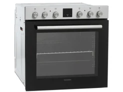 Telefunken Einbauherd-Set Backofen mit Glaskeramik-Kochfeld 4 Zonen Teleskopauszug 78 Liter B-HS-75-C-I