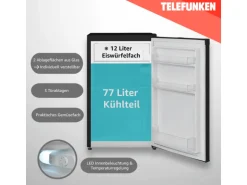 Telefunken Kühlschrank mit Gefrierfach Freistehend 89L Nutzinhalt CF-33-101-B2