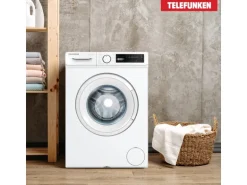 Telefunken Waschmaschine 8kg 1400 U/Min. Inverter Motor AquaStop 15 Programme W-8-1400-A-W weiß