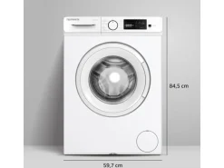 Telefunken Waschmaschine 7kg Frontlader 1400 U/Min Inverter Motor Schontrommel 15 Programme Weiß W714A1W