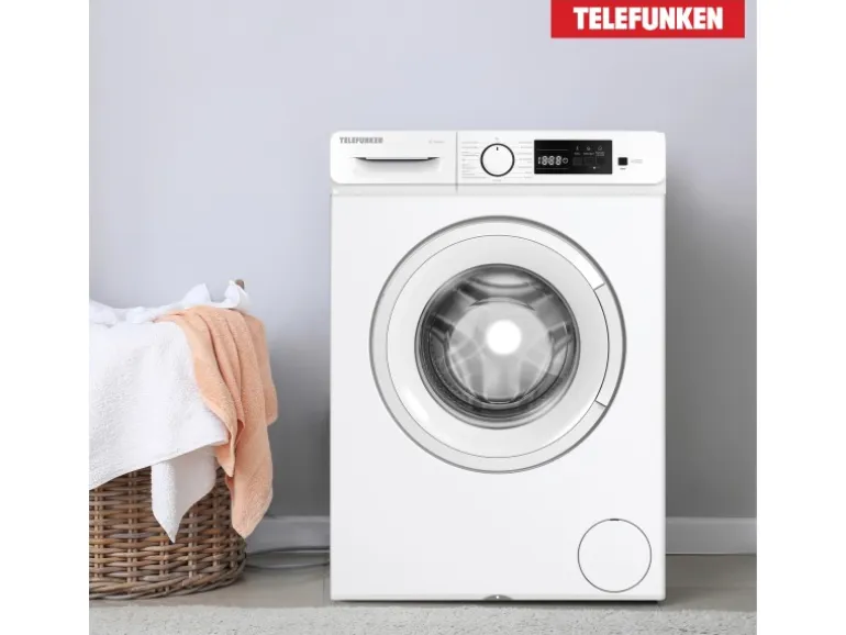 Telefunken Waschmaschine 7kg Frontlader 1400 U/Min Inverter Motor Schontrommel 15 Programme Weiß W714A1W