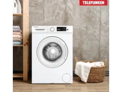 Telefunken Waschmaschine 7kg Frontlader 1400 U/Min Inverter Motor Schontrommel 15 Programme Weiß W714A1W