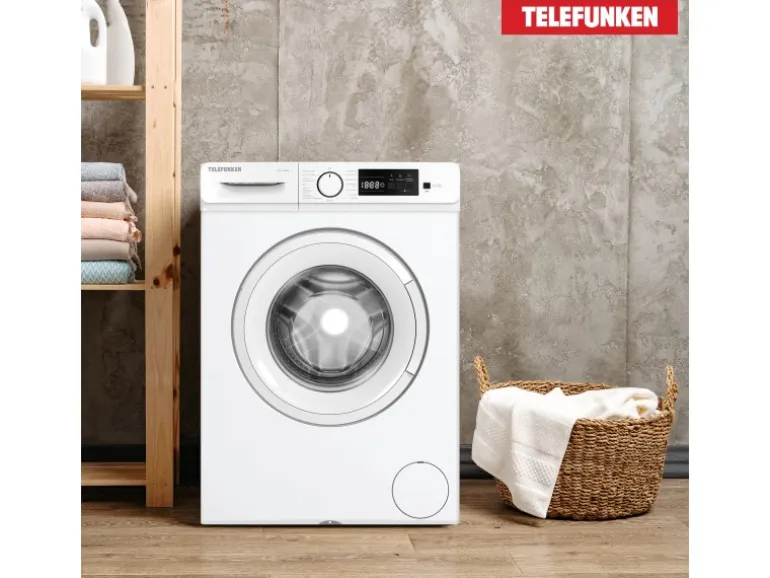 Telefunken Waschmaschine 7kg Frontlader 1400 U/Min Inverter Motor Schontrommel 15 Programme Weiß W714A1W