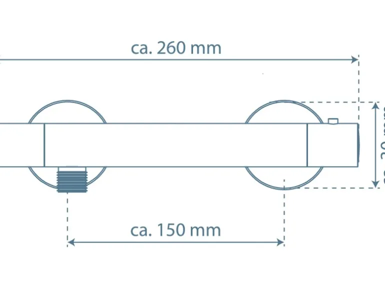 Thermostat-Duscharmatur Vico