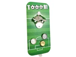 Tifler Magnetischer Flaschenöffner Fußball Tor Mit Kronkorkenfänger