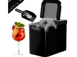 TroniTechnik Eiswürfelmaschine Ice Maker Eiswürfelbereiter Schwarz Kunststoff