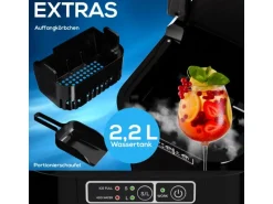 TroniTechnik Eiswürfelmaschine Ice Maker Eiswürfelbereiter Schwarz Kunststoff