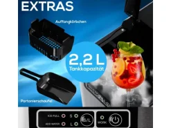 TroniTechnik Eiswürfelmaschine Ice Maker Eiswürfelbereiter Silber Edelstahl