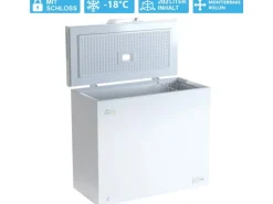 Tronitechnik Gefriertruhe Kühltruhe Borgar Pro Mit 2In1 Gefrier- Und Kühlfunktion | 210 Liter 223Kwh/Jahr | Led-Licht