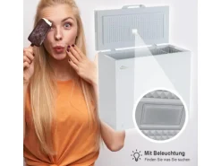 Tronitechnik Gefriertruhe Kühltruhe Borgar Pro Mit 2In1 Gefrier- Und Kühlfunktion | 210 Liter 223Kwh/Jahr | Led-Licht