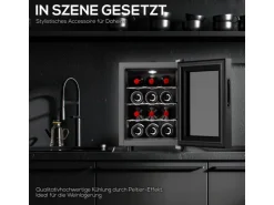 TroniTechnik Weinkühlschrank Bordeaux Getränkekühlschrank 31 Liter 12 Flaschen